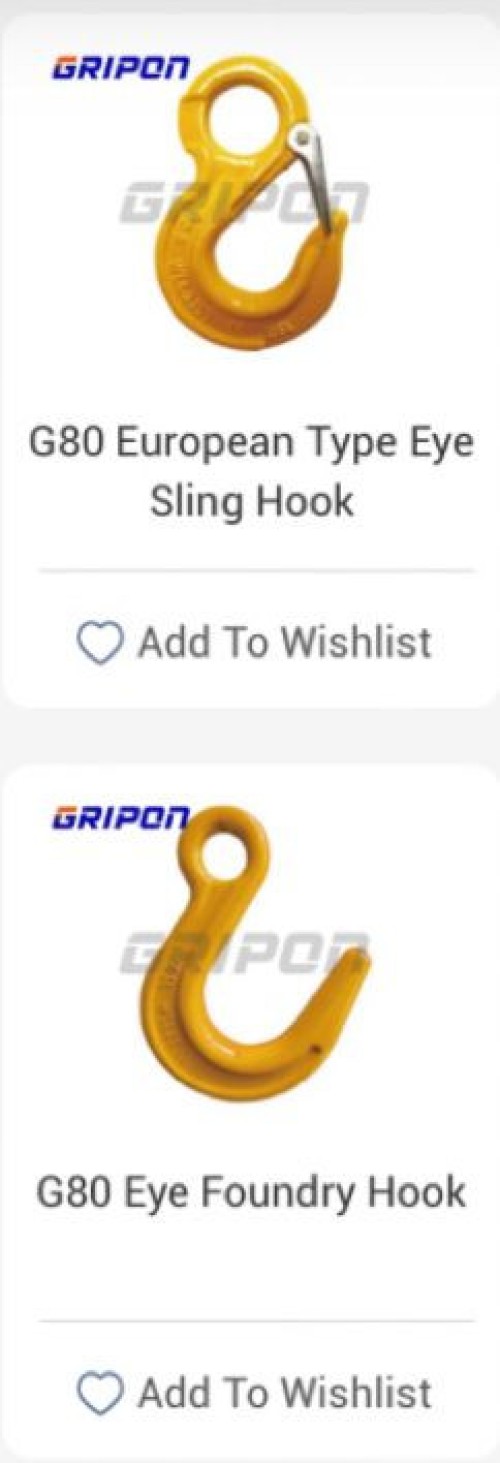 G80 Grade Hooks (High Strength)